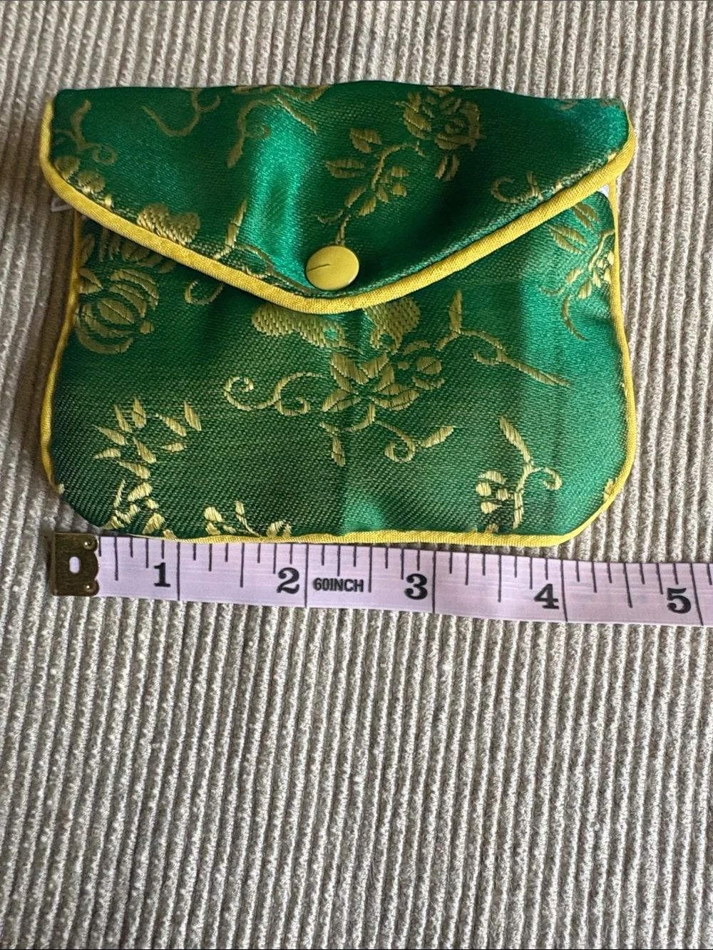 *Lot of 3* Floral Chinese Fabric Jewelry Pouches